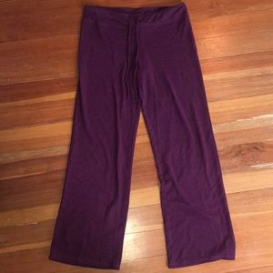 dark purple yoga pants